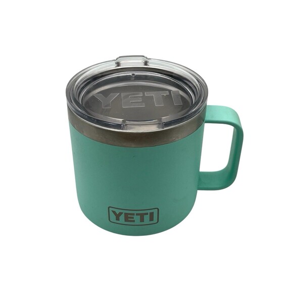 Yeti Other - YETI Rambler 14 Oz Stainless Steel Mug Seafoam Teal Green Insulated Travel Mug